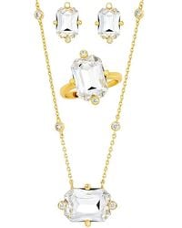 Savvy Cie - 14K Plated Cz Statement Set - Lyst