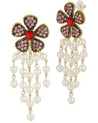 Sphera Milano - Plated Flower Earrings - Lyst
