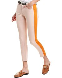 Burberry Cow Print Straight Leg Denim Jean - Multicolour