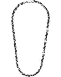 Italian Silver - Large Cable Link Necklace - Lyst