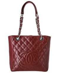 CHANEL - Cc' Logo Caviar Leather Petite Shopping Tote (authentic Pre-loved) - Lyst