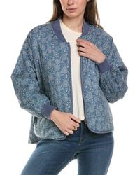 The Great - The Reversible Quilted Bomber Jacket - Lyst