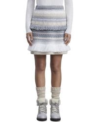 Lafayette 148 New York - Fair Isle Fringe Cashmere & Wool-Blend Skirt - Lyst
