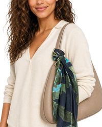 Blue Pacific - Floral Dip Silk-Blend Neckerchief - Lyst