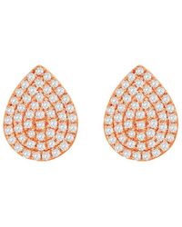 Suzy Levian - 14k Rose Gold 0.20 Ct. Tw. Diamond Pear Studs - Lyst