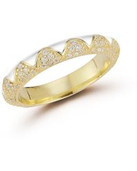 Sphera Milano - 14k Over Silver Cz Zig Zag Ring - Lyst