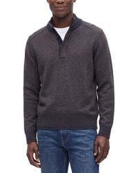 RAFFI - Vanise 1/4-Zip Wool & Cashmere-Blend Mock Neck Sweater - Lyst