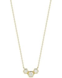 Glaze Jewelry - 14K Plated Cz Necklace - Lyst