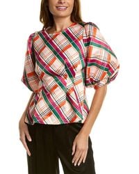 Gracia - Check Print Top - Lyst