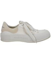 McQueen - Canvas Deck Skate Plimsoll Lace-up Sneaker (authentic Pre-loved) - Lyst
