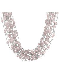 Splendid - Silver 5-6mm Pearl Pendant Necklace - Lyst