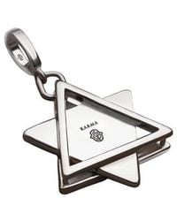 Karma and Luck - Plated Onyx Pendant Charm - Lyst