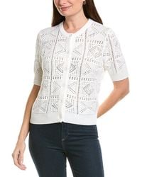 Autumn Cashmere - Cotton By Tile Stitch Cardigan - Lyst