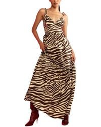 Cynthia Rowley - Wild Side Silk Maxi Dress - Lyst