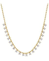 Savvy Cie - 18k Plated Drop Necklace - Lyst