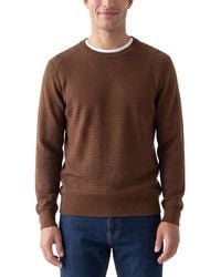 RAFFI - Textured Crewneck Sweater - Lyst