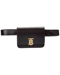 Burberry - Dnu Tb Leather Belt Bag (Authentic Pre-Owned) - Lyst