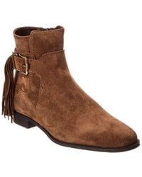 Tod's - Gomma Suede Bootie - Lyst