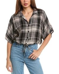 Bella Dahl - Flowy Tie Waist Top - Lyst