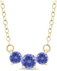 Gemstones - 14k 0.96 Ct. Tw. Tanzanite Necklace - Lyst