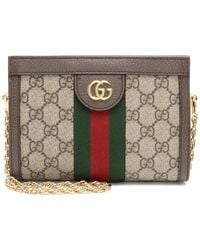 Gucci - Gg Supreme Canvas Ophidia Mini Chain Shoulder Bag (Authentic Pre-Owned) - Lyst