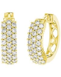 Amairah - 1.00 Ct. Tw. Lab-Grown Diamond Hoop Earrings - Lyst