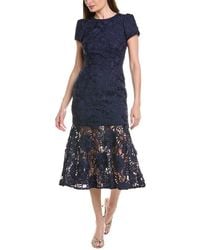 MILLY - Tahlia Cady Lace Combo Maxi Dress - Lyst