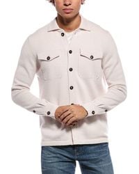 Eleventy - 100% Cashmere Button Sweater - Lyst