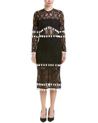 Alexis Midi Dress - Black