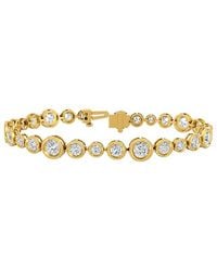 Lab Grown Diamonds - 14K 5.13 Ct. Tw. Lab-Grown Diamond Tennis Bracelet - Lyst