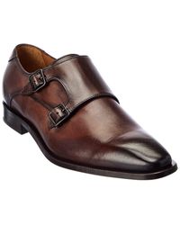 Antonio Maurizi Double Monk Leather Loafer - Brown