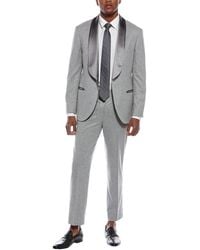 Brunello Cucinelli - 2Pc Wool, Silk, & Cashmere-Blend Suit With Flat Front Pant - Lyst