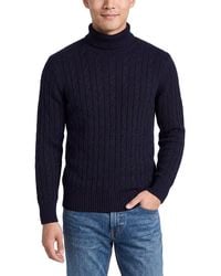 N.Peal Cashmere - Classic Cable 100% Cashmere Roll Neck Sweater - Lyst