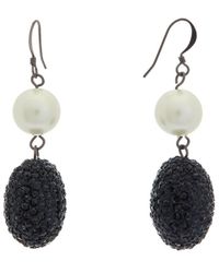 Kenneth Jay Lane - 12mm Pearl Dangle Earrings - Lyst