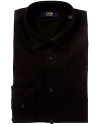 Class Roberto Cavalli - Textured Slim Fit Dress Shirt - Lyst