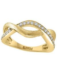 Effy Fine Jewelry - 14K Over 0.18 Ct. Tw. Diamond Ring - Lyst