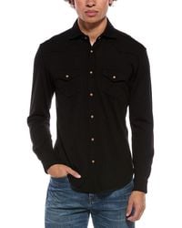 Eleventy - Wool & Cashmere-Blend Texas Shirt - Lyst