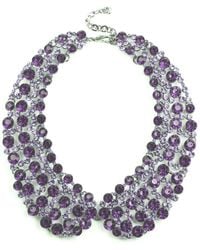 Eye Candy LA - Luxe Collection Glass Pearl Diana Statement Collar Necklace - Lyst