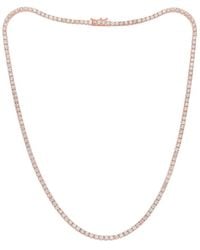 Diana M. Jewels - Fine Jewelry 14k Rose Gold 10.00 Ct. Tw. Diamond Necklace - Lyst
