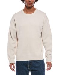 FRAME - Frame Ribbed Wool & Silk-blend Crewneck Sweater - Lyst