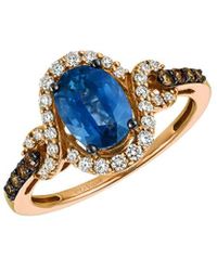 Le Vian - Chocolatier 14k Strawberry Gold 1.84 Ct. Tw. Diamond & Sapphire Ring - Lyst