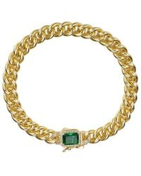 Genevive Jewelry - 14K Over Cz Bracelet - Lyst