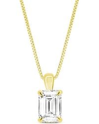 Amairah - 14K 2.00 Ct. Tw. Lab-Grown Diamond Solitaire Pendant Necklace - Lyst
