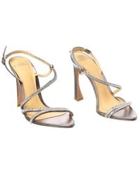 Alexandre Birman - Alana Zircone 100 Leather Sandal Silver (authentic Pre-loved) - Lyst
