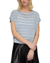 Lafayette 148 New York - Lace And Ottoman Stitch Bateau Linen & Silk-Blend Sweater - Lyst