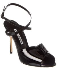 Manolo Blahnik - Hourani 100 Patent Sandal - Lyst