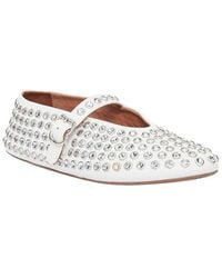 Alaïa - Alaïa Leather 2023 Crystal Flat (Authentic Pre-Loved) - Lyst