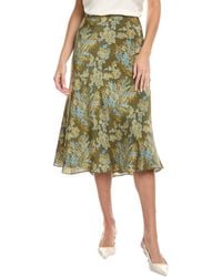 Lafayette 148 New York - Flare Silk Midi Skirt - Lyst