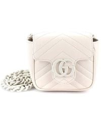 Gucci - GG Marmont Flap Belt Bag Matelassé Leather Mini (authentic Pre-loved) - Lyst
