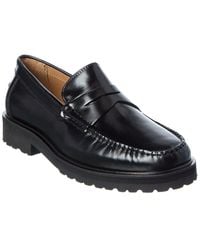 Donald J Pliner - Judd Box Leather Loafer - Lyst